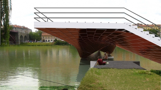Maribor Bridge Proposal by Ja Studio & Tadj-Farzin Studio