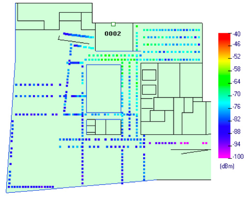 WSN node map