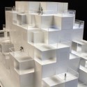 Cloud City / ALA Architects 1:200 scale model made by Klaus Stolt
