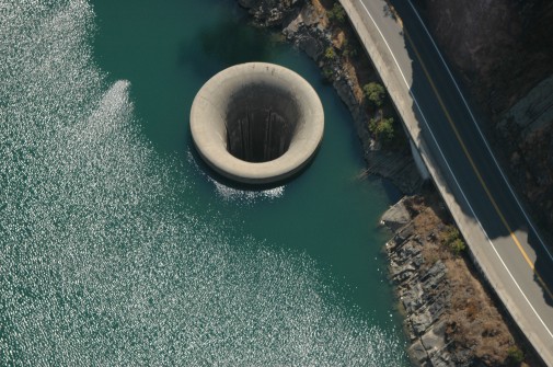 [The spillway at the Monticello Dam, near San Francisco, CA.]
